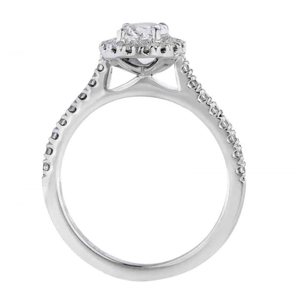 Custom Engagement Ring - Sydney CBD Halo Emerald